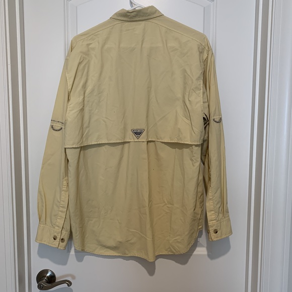 Columbia PFG Long Sleeve Yellow Shirt S - Picture 3 of 14
